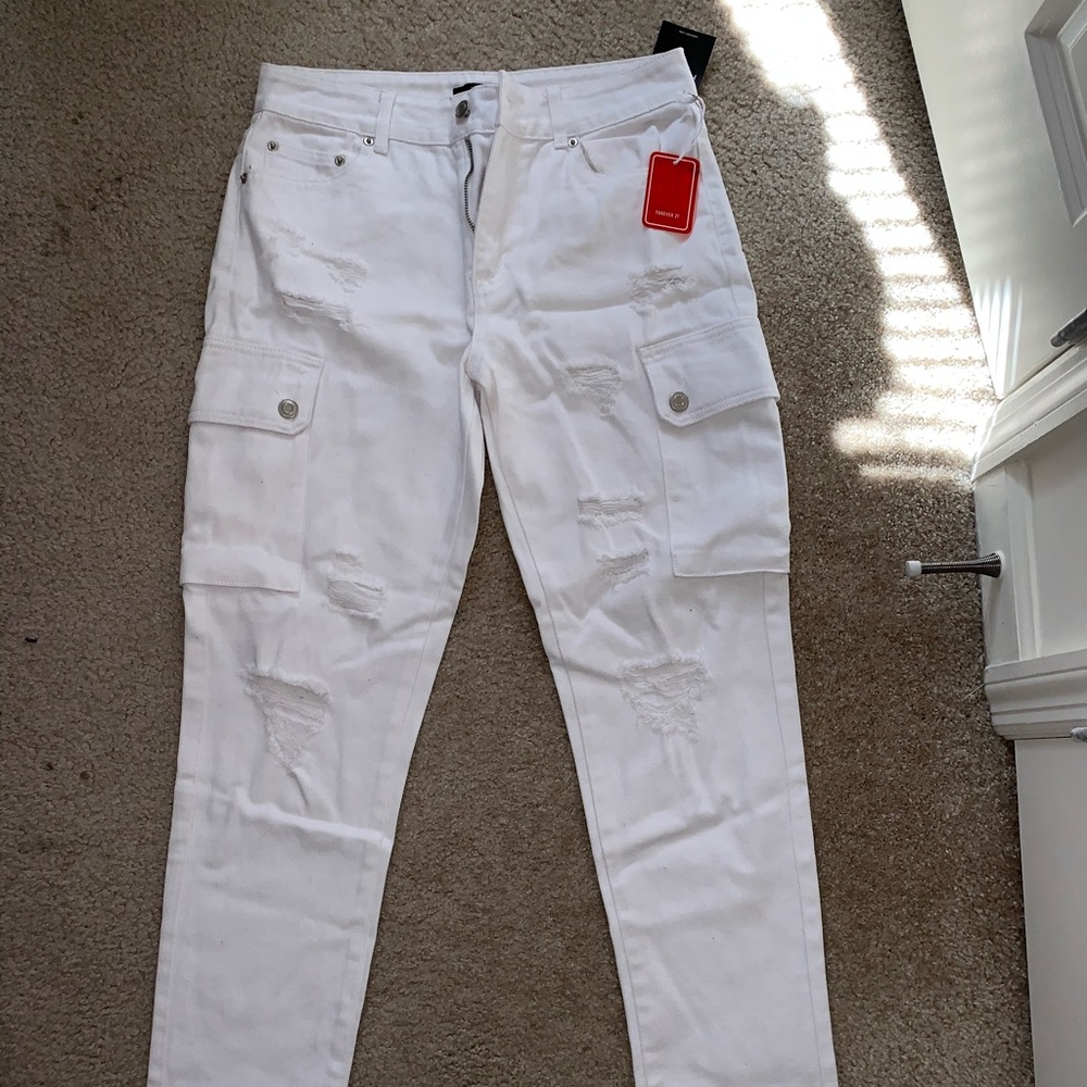 Forever 21 jean cargo pants